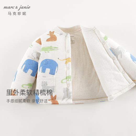 [校服神器]马克珍妮男女童保暖杜邦棉内胆宝宝棉衣外套冬款551829 商品图2