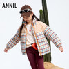 【轻暖0~10℃】女童千鸟格三防短款羽绒外套冬季新款安奈儿童装实体店同款AG445793 商品缩略图1