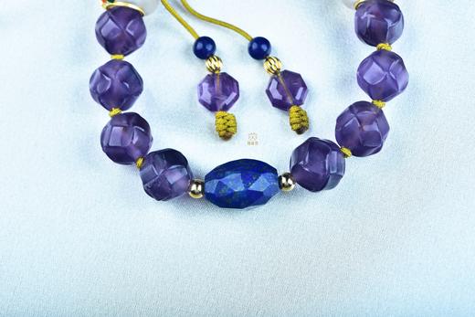 【紫气东来】紫水晶白玉压襟-ZX2409023 商品图5