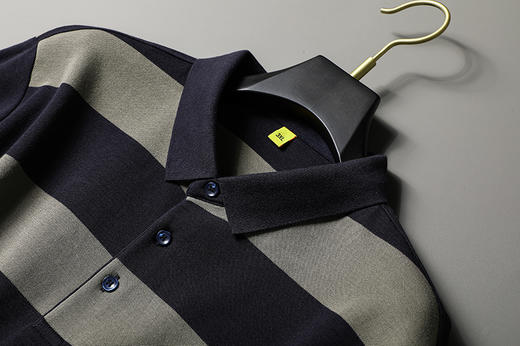 【新款DG】大依优型大码长袖Polo衫翻领加肥加大肥佬休闲宽松透气上衣打底 商品图3