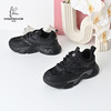 经典鲨2024年秋季新款韩版黑色网面透气舒适时尚老爹鞋休闲跑步鞋KF03-D33051 商品缩略图1