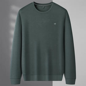 【新款DSZ】大依优型大码男装卫衣长袖T恤商务休闲上衣加肥加大胖子舒适打底