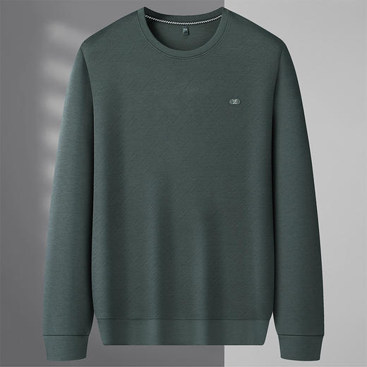 【新款DSZ】大依优型大码男装卫衣长袖T恤商务休闲上衣加肥加大胖子舒适打底 商品图0