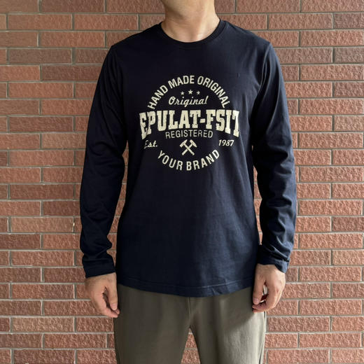 春秋—福利超值字母锤子圆领长袖男T【包邮/三天无理由退换】 商品图3