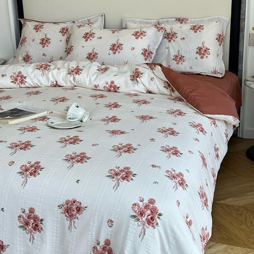 【一眼心动】韩国设计师款四件套 手感细腻 柔软亲肤 四季床上用品 九花色可选 商品图6