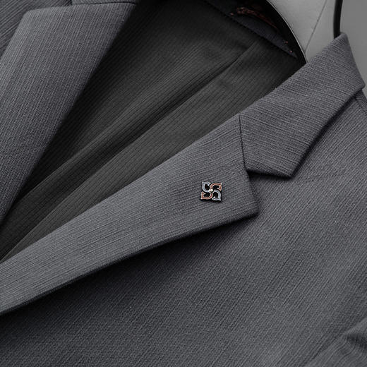 【新款DDA】大依优型品质西服外套商务夹克男宽松加肥加大码上衣胖子正装休闲 商品图3