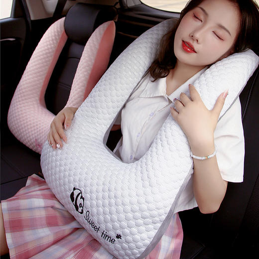 汽车头枕儿童睡觉神器护颈枕长途车载上抱枕后座后排枕头车用睡枕新款爆款小红书网红同款 商品图1