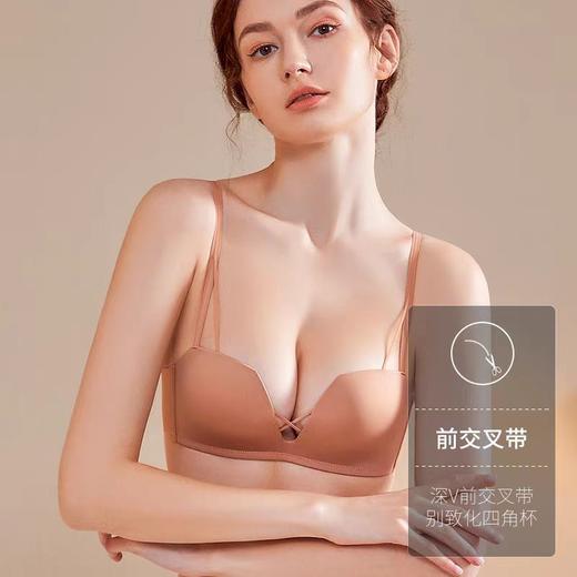 轻简时光 文胸 小胸聚拢不空杯收副乳无痕内衣女无钢圈文胸罩 商品图4