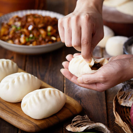 笋干肉丁包 | 纯手工包制 精选带皮五花肉 微波专利袋1分钟速食 配料表干净 包子 商品图3