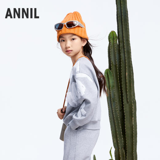 女童海岛绒长袖卫衣冬季新款安奈儿童装实体店同款AG441796 商品图1