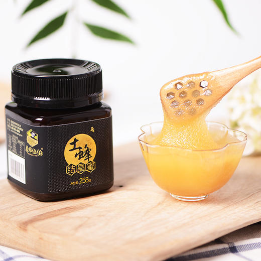 【纯正天然，原生态土蜂结晶蜜】野生纯正土蜂蜜农家自产百花蜜，舀一勺花香扑鼻蜜质醇正，享受天赐美味正品成熟258g结晶蜂蜜QQ 商品图0