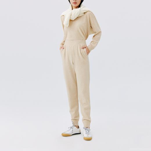 东黎 •山羊绒女士秋冬逸彩绒行束脚长裤  4247 商品图4