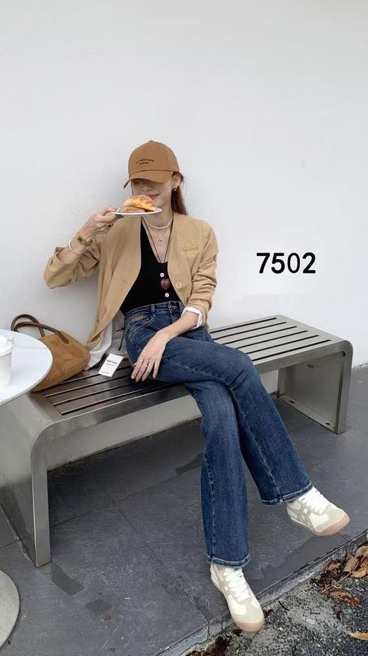 女直筒牛仔裤7502 商品图7