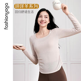 F14357休闲抽褶羊毛长袖