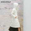 oldcolour冬季新品*时尚洋气收腰修身中长款羽绒服女P420911A1 商品缩略图1