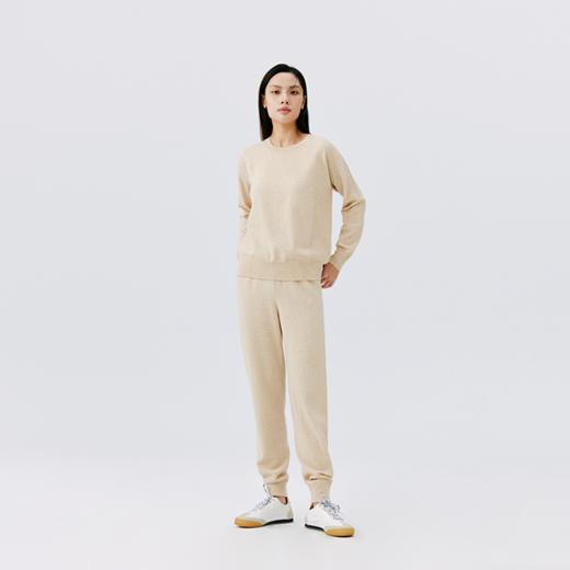 东黎 •山羊绒女士秋冬逸彩绒行束脚长裤  4247 商品图2