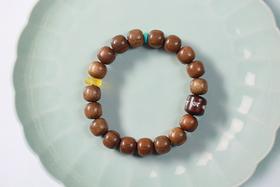 JSNM0056°老料金丝楠木手串