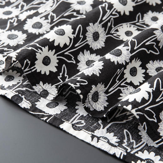 【100%棉】【新款DDA】大依优型大码花衬衫长袖衬衫翻领加肥加大肥佬休闲商务宽松透气上衣 商品图4