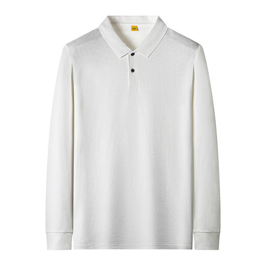 【100%丝光棉】【新款DG】大依优型大码长袖Polo衫翻领加肥加大肥佬休闲宽松透气上衣打底 商品图4