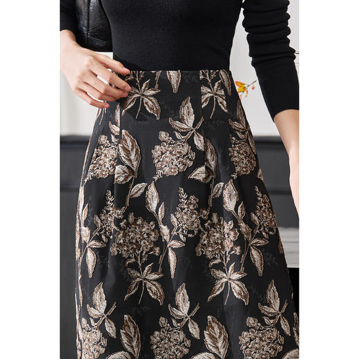 剩S 【现货】米思阳2026春季新品轻奢印花半身裙时尚优雅显瘦A字裙3950 商品图4