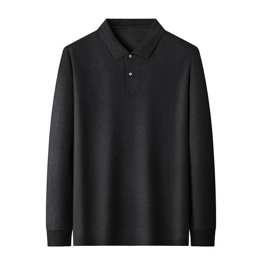 【100%丝光棉】【新款DG】大依优型大码长袖Polo衫翻领加肥加大肥佬休闲宽松透气上衣打底 商品图7