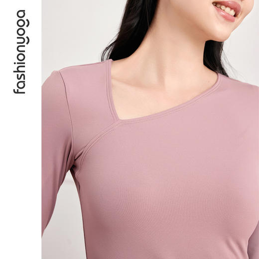 FC14356优雅斜领长袖 商品图10