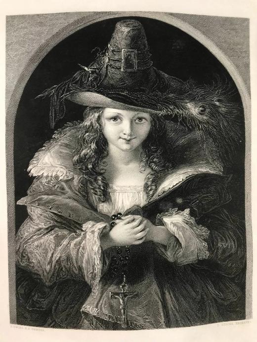 33*25cm！1849年 艺术杂志 数百幅版画插图 真皮精装大16开 商品图9