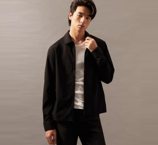 CK Jeans男士休闲通勤挺括拉链翻领外套衬衫J326629 商品图0