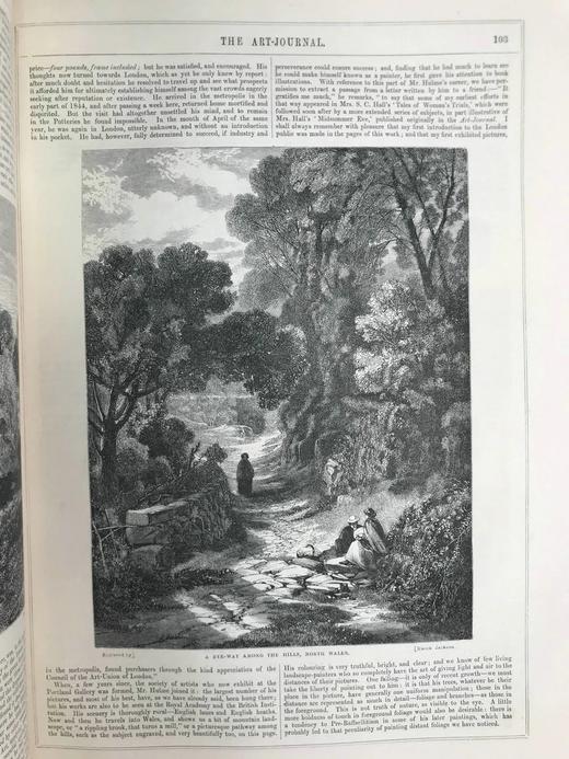 33*25cm！1858年 艺术杂志 数百幅版画插图 真皮精装大16开 商品图8