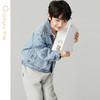笛莎千与男童2024秋季新款休闲复古水洗牛仔外套 商品缩略图2