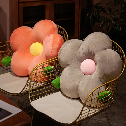 花朵腰靠办公室教室久坐护腰靠垫座椅腰枕靠枕可爱沙发抱枕靠背垫 商品图1