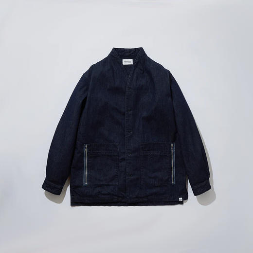 KUON Denim Kimono Collar Shirket 日式和服领牛仔夹克 商品图3