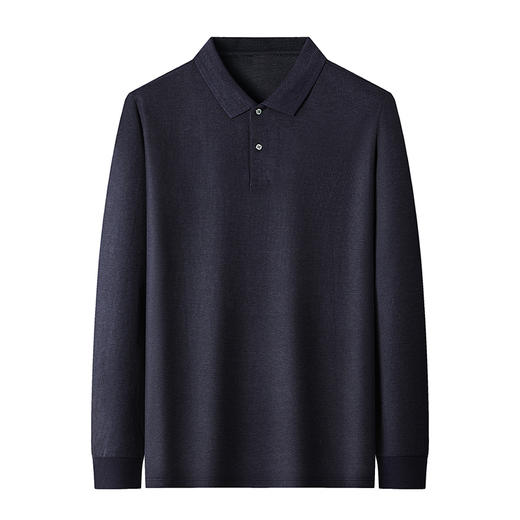 【100%丝光棉】【新款DG】大依优型大码长袖Polo衫翻领加肥加大肥佬休闲宽松透气上衣打底 商品图6