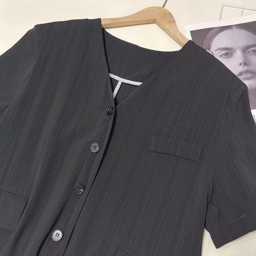 七夕福利-NO退 原创设计师22206肌理纹翻领西装中款连衣裙-喜出 商品图3