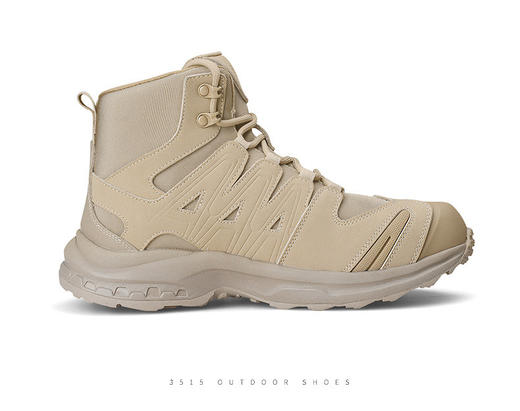 【3515强人超轻防滑系列户外训练靴】低帮/中帮款沙色户外训练靴3515 商品图5