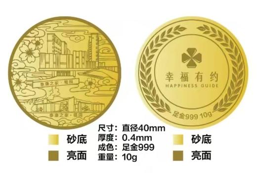 泰康文创丨幸福有约金币10g 足金999 （贵金属不退不换）参考实时金价多退少补 商品图2