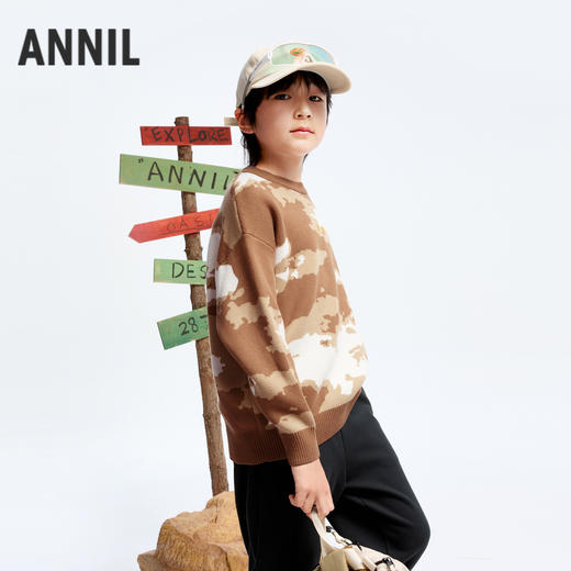 【实体店同款】男童超柔棉毛衣冬季新款安奈儿童装AB444602 商品图1