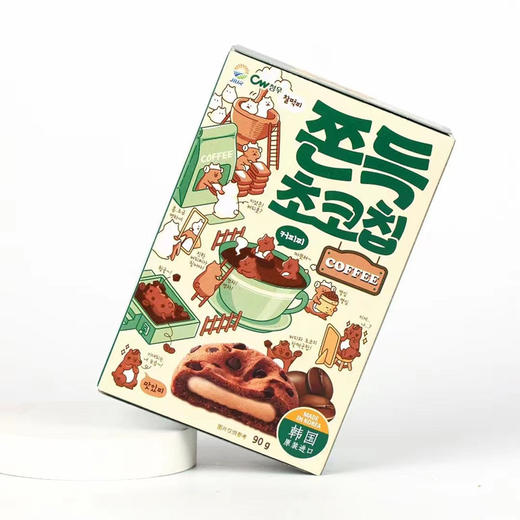 【韩国进口，Q弹糯米打糕】 CW青佑巧克力味夹心打糕，糯米糍口感顺滑软糯有嚼劲，麻薯糯米糍青右糕点零食解馋休闲零食QQ 商品图5