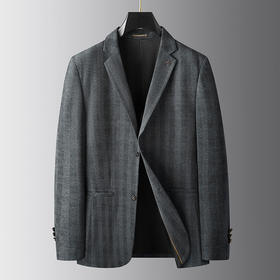 【新款DDA】大依优型品质西服外套商务夹克男宽松加肥加大码上衣胖子正装休闲