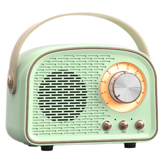 ApiYoo艾优蓝牙音响便携式蓝牙音箱精美礼物立体环声大音量 清新绿 商品图0