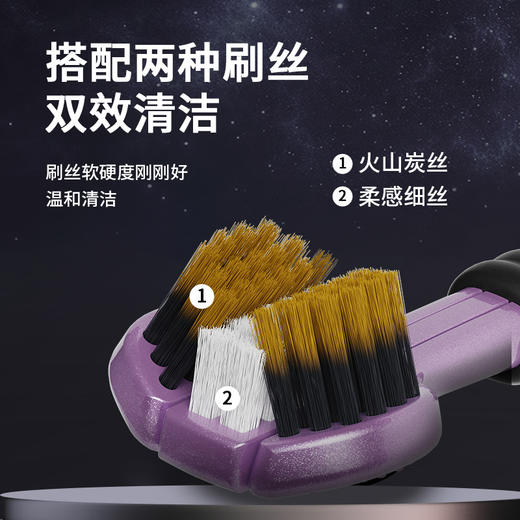 【3面牙刷，3D立体C型环抱刷头】英国品牌三面牙刷 成人家用清洁护龈三头牙刷 三面环抱清洁 三面清洁效率-QQ 商品图2