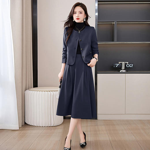小香风西装套装，时尚外套半身裙两件套HR-MDNMDN8838 商品图2