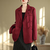 GYH 6687西装外套宽松休闲百搭显瘦纯色上衣 商品缩略图3