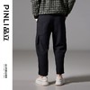 PINLI品立秋季新款黑色大口袋休闲裤男士潮牌时尚百搭长裤子B243117047 商品缩略图2