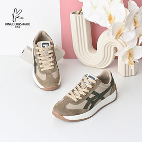 经典鲨2024年秋季新款男士时尚拼色韩版系带休闲平底鞋跑步鞋KF18-D33011