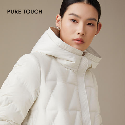 pure touch女士白色短款羽绒服1306244389 商品图3