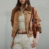 马登巴恩风美式工装夹克女春旷野美拉德灯芯绒拼接帆布外套休闲宽松翻领上衣 商品缩略图4