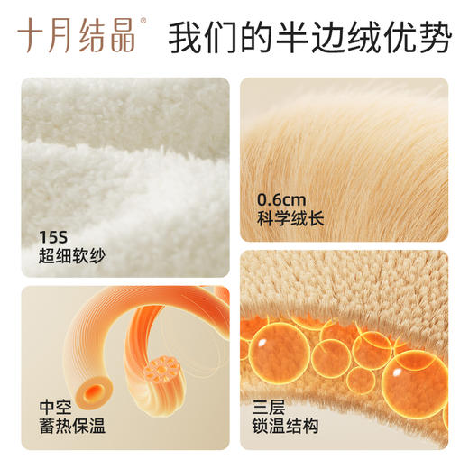 【满99-20/199-50】半边绒月子服新款睡衣外穿家居套装秋冬季抗静电 商品图3