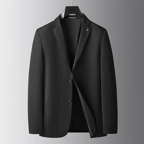 【新款DDA】大依优型品质西服外套商务夹克男宽松加肥加大码上衣胖子正装休闲