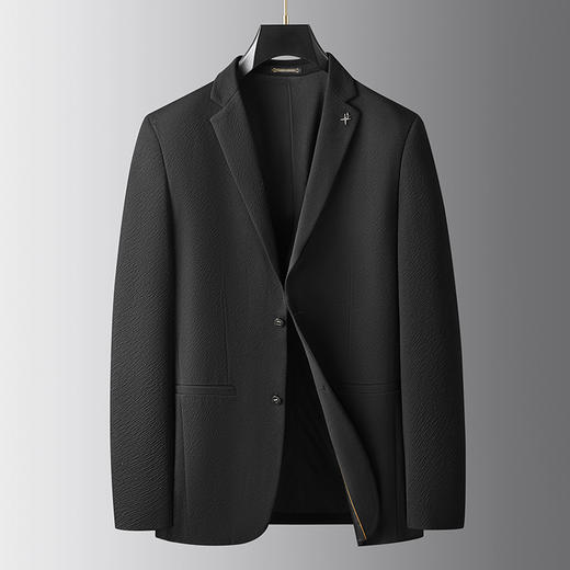 【新款DDA】大依优型品质西服外套商务夹克男宽松加肥加大码上衣胖子正装休闲 商品图0